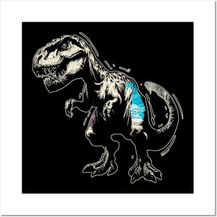 Cool Tyrannosaurus rex graffiti Posters and Art